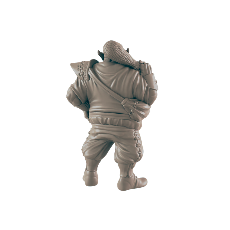 Orc Male Bouncer - Everyday Folk - Minis - EC3D - - Dungeons & Dragons - RPG - Tabletop - EC3D - Miniature