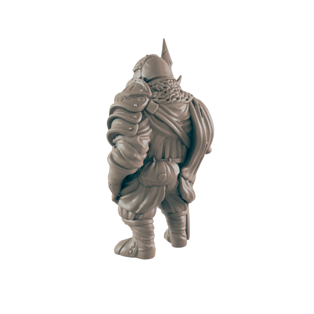 Half Ork Guardsman - Everyday Folk - Mini - EC3D - - Dungeons & Dragons - RPG - Tabletop - EC3D - Miniature