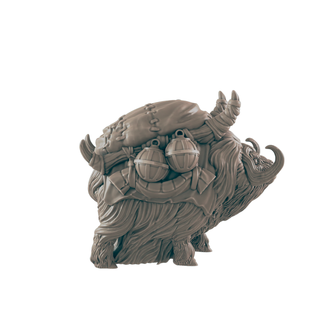 Merchant Pak Yak- Everyday Folk - Mini - EC3D - - Dungeons & Dragons - RPG - Tabletop - EC3D - Miniature