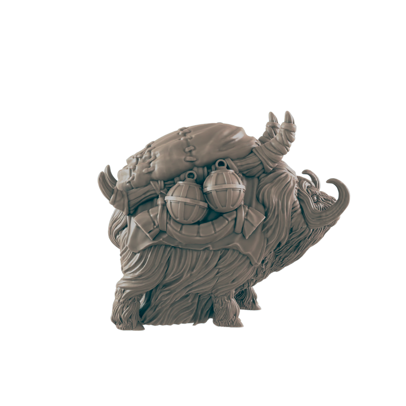 Merchant Pak Yak- Everyday Folk - Mini - EC3D - - Dungeons & Dragons - RPG - Tabletop - EC3D - Miniature