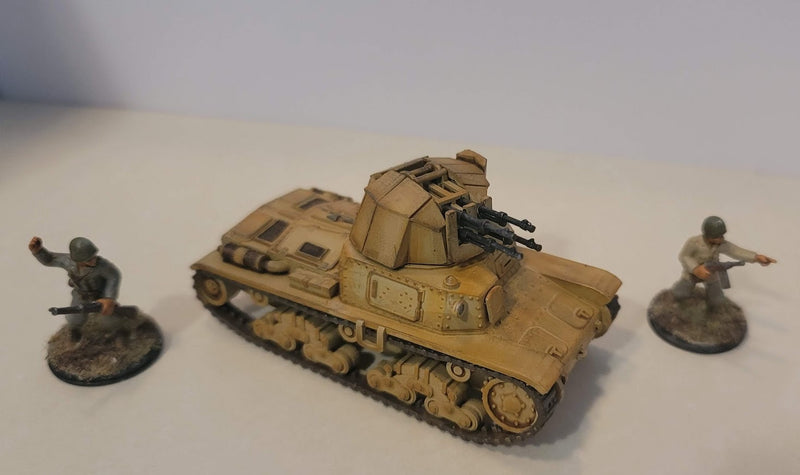 Italian M15-42 tank + AA version .stl pack, 1/56th - Resin 28mm Miniatures - Bolt Action