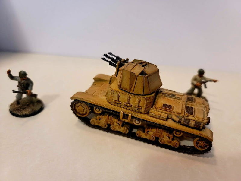 Italian M15-42 tank + AA version .stl pack, 1/56th - Resin 28mm Miniatures - Bolt Action