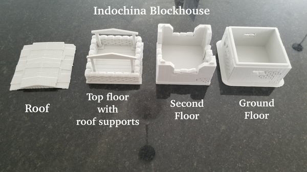 Indochina Blockhouse - War Games And Dioramas - 28 mm Miniatures - Bolt Action