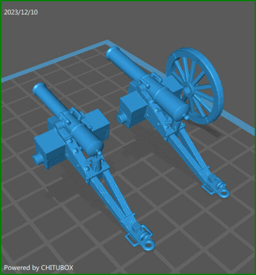 28mm Piedmontese 8lb and 12lb gun - MC Mini