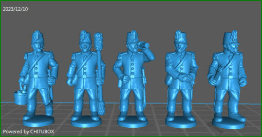 28mm Piedmontese Artillery 1848-61 - 5 minis - MC Mini