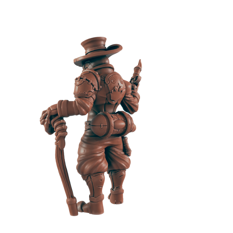 Plague Doctor - Bolts and Brimstone - Minis - EC3D - Steampunk - SciFi RPG