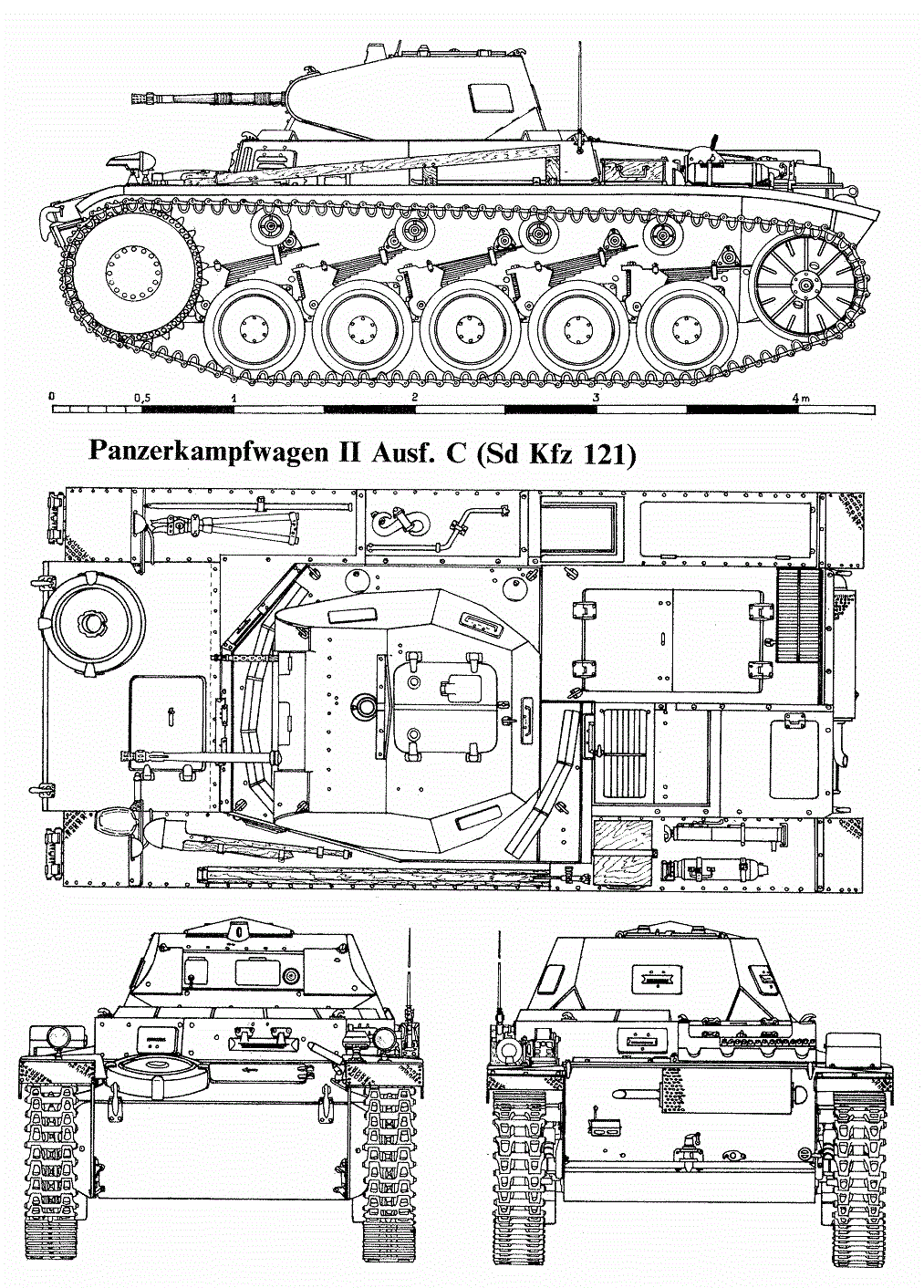 PZ.KPFW. II ausf C - German Army - 28mm Scale -  wargame3d