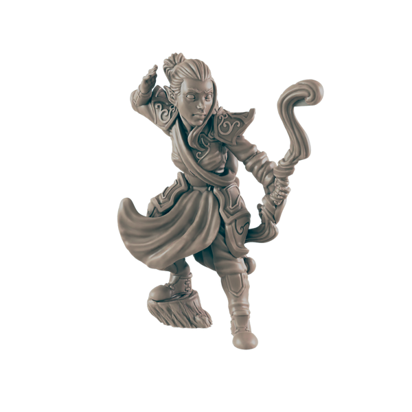 Ranger Elven Female - Everyday Heroes - Minis - EC3D - - Dungeons & Dragons - RPG - Tabletop - EC3D - Miniature