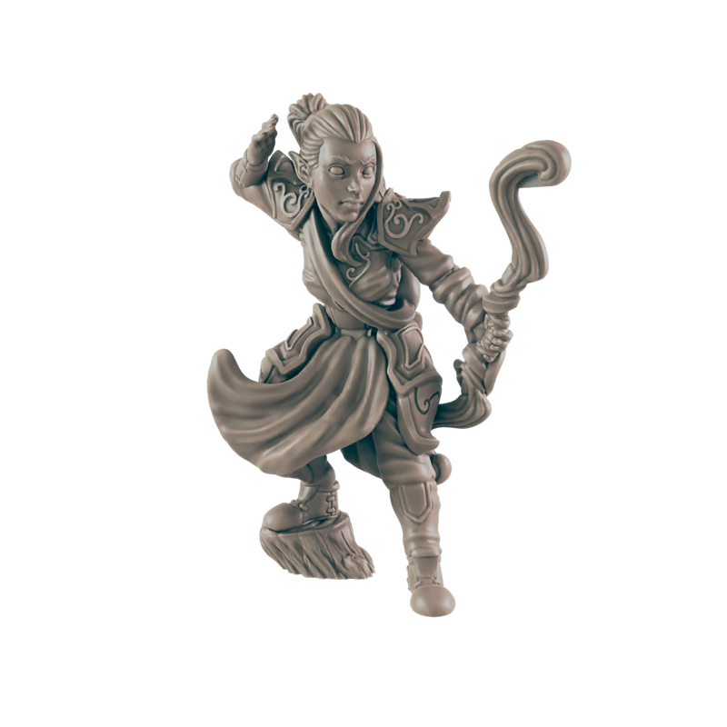 Ranger Elven Female - Everyday Heroes - Minis - EC3D - - Dungeons & Dragons - RPG - Tabletop - EC3D - Miniature