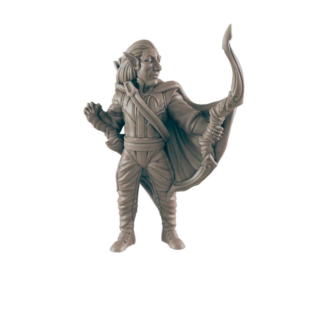 Ranger Elf Male - Everyday Heroes - Minis - EC3D - - Dungeons & Dragons - RPG - Tabletop - EC3D - Miniature