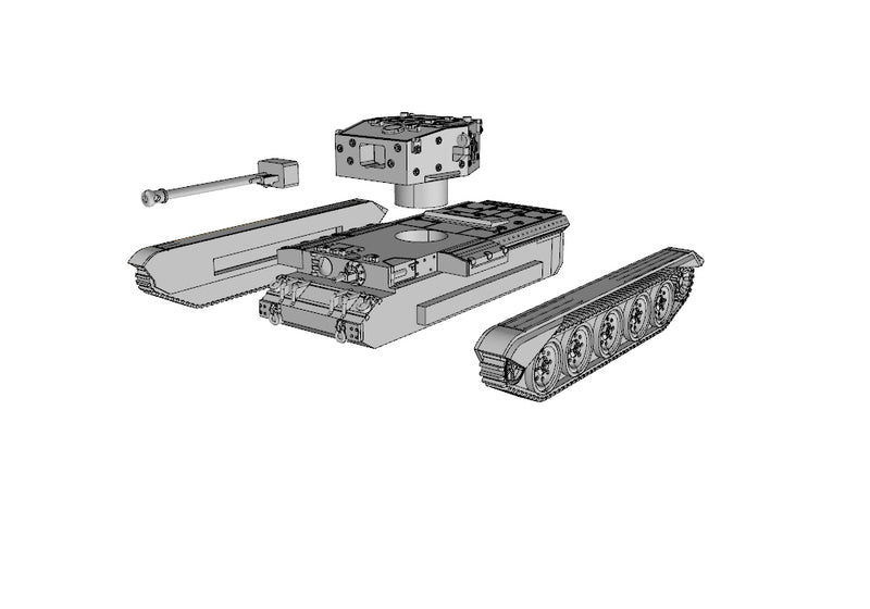 Cromwell IV Tank - UK Army - Bolt Action - wargame3d- 28mm Scale