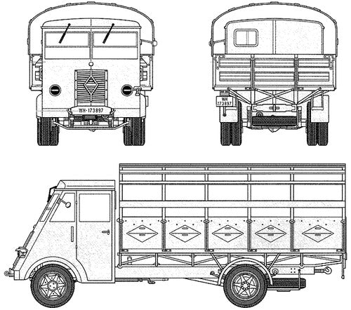 Renault AHN 3.5 Ton - French Army -  wargame3d- 28mm Scale