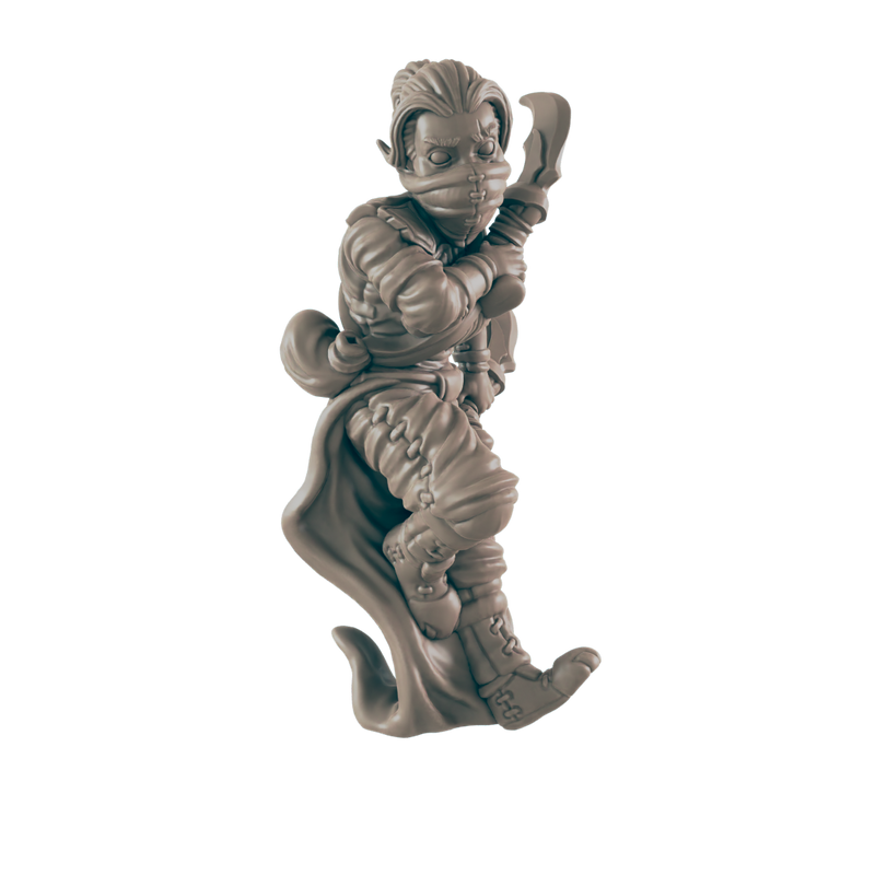 Rogue Human Female - Everyday Heroes - Minis - EC3D - - Dungeons & Dragons - RPG - Tabletop - EC3D - Miniature