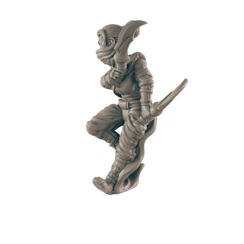 Rogue Human Female - Everyday Heroes - Minis - EC3D - - Dungeons & Dragons - RPG - Tabletop - EC3D - Miniature