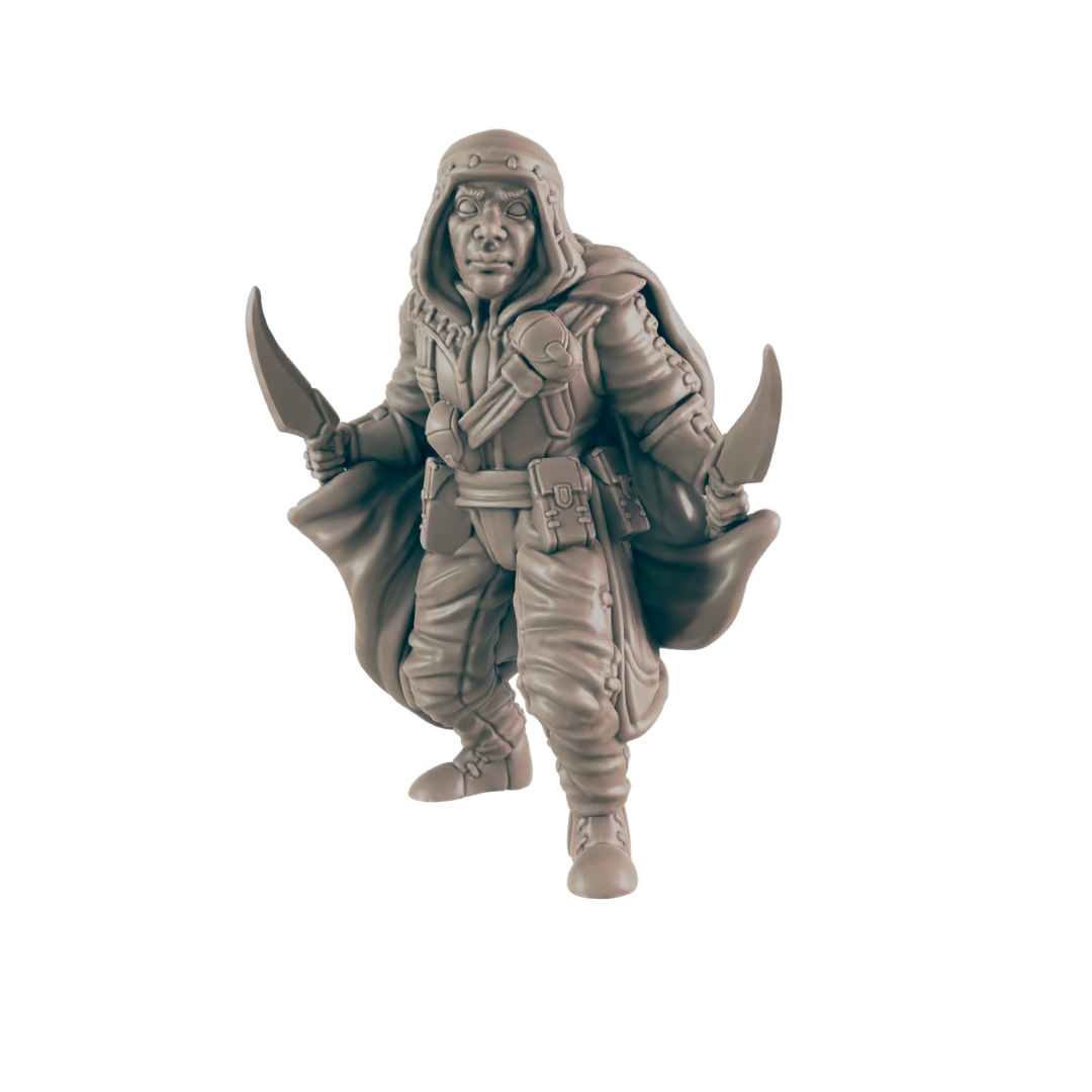 Rogue Human Male - Everyday Heroes - Minis - EC3D - - Dungeons & Dragons - RPG - Tabletop - EC3D - Miniature