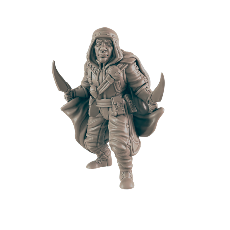 Rogue Human Male - Everyday Heroes - Minis - EC3D - - Dungeons & Dragons - RPG - Tabletop - EC3D - Miniature