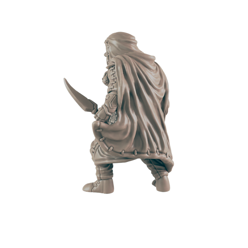 Rogue Human Male - Everyday Heroes - Minis - EC3D - - Dungeons & Dragons - RPG - Tabletop - EC3D - Miniature