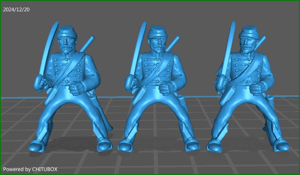 28mm Piedmont Army Garibaldini Guide 1859-66 - 7 Minis - MC Minis