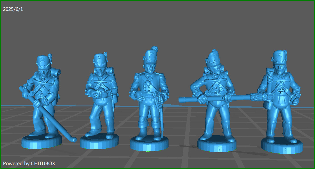 small 15mm epic size British Artillery 1812-15 - 8 minis - MC Minis