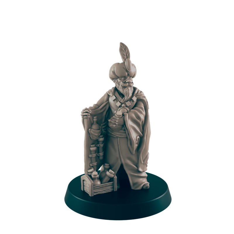 Human Male Alchemist - Everyday Folk - Minis - EC3D - - Dungeons & Dragons - RPG - Tabletop - EC3D - Miniature