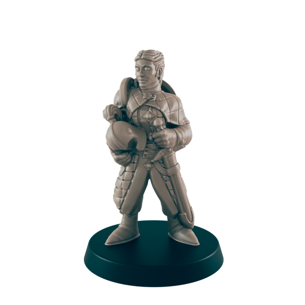 Town Guards - Everyday Folk - Minis - EC3D - - Dungeons & Dragons - RPG - Tabletop - EC3D - Miniature