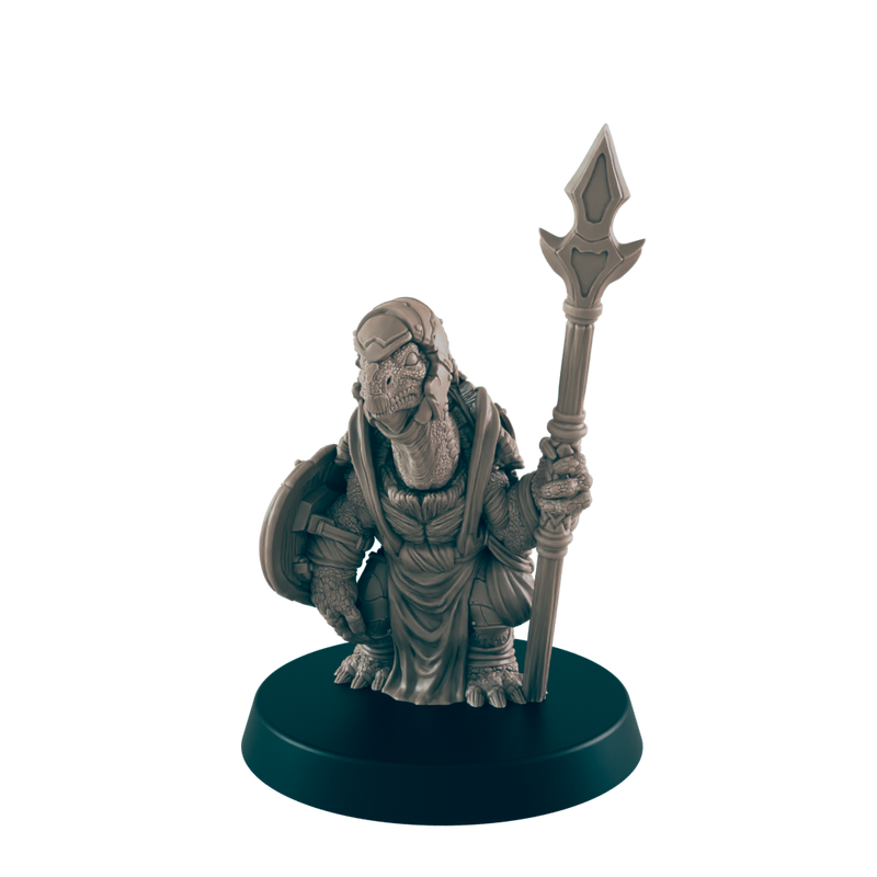 Turtlefolk Guardsman - Everyday Folk - Mini - EC3D - - Dungeons & Dragons - RPG - Tabletop - EC3D - Miniature