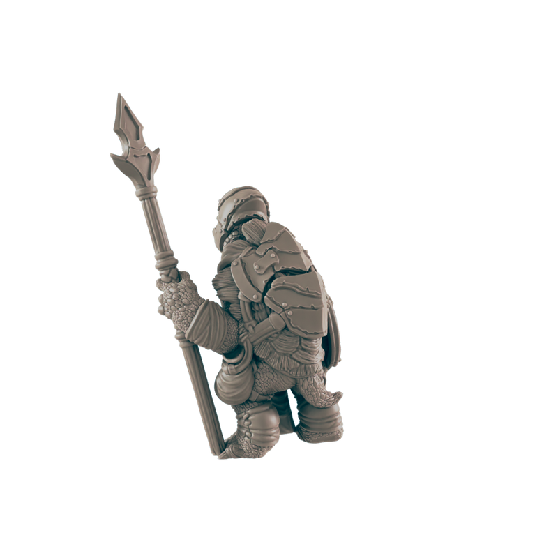 Turtlefolk Guardsman - Everyday Folk - Mini - EC3D - - Dungeons & Dragons - RPG - Tabletop - EC3D - Miniature