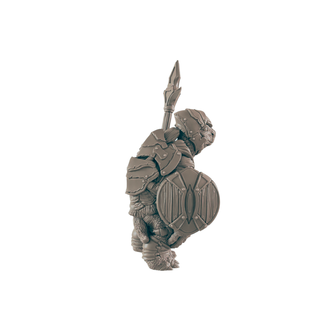 Turtlefolk Guardsman - Everyday Folk - Mini - EC3D - - Dungeons & Dragons - RPG - Tabletop - EC3D - Miniature