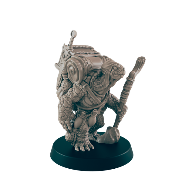 Turtlefolk Old Wanderer- Everyday Folk - Minis - EC3D - - Dungeons & Dragons - RPG - Tabletop - EC3D - Miniature