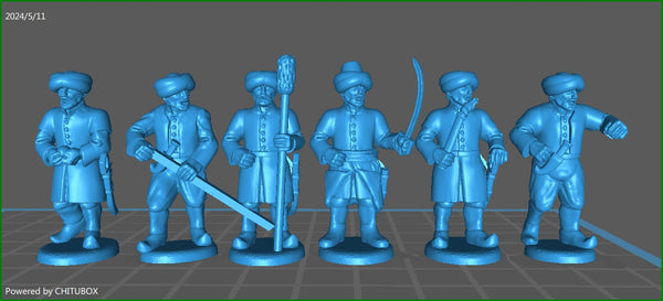 28mm Mameluk Artillery - 6 minis