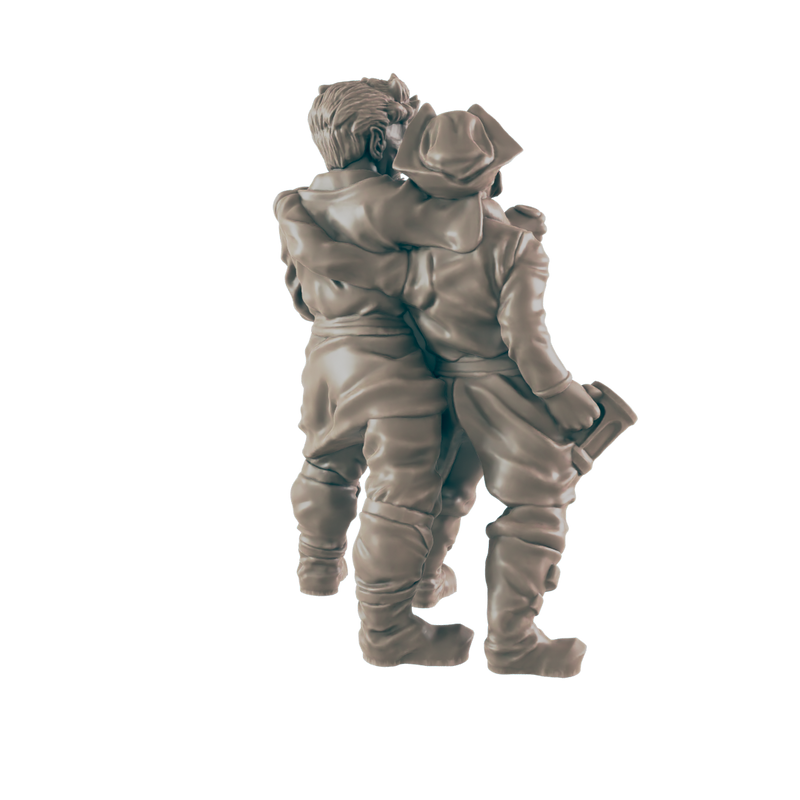 Pair of Drunks - Everyday Folk - Minis - EC3D - - Dungeons & Dragons - RPG - Tabletop - EC3D - Miniature