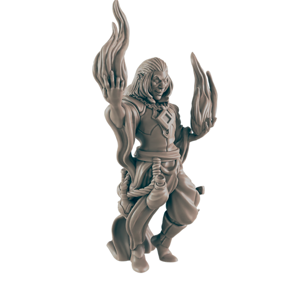 Warlock Elf Male - Everyday Heroes - Minis - EC3D - - Dungeons & Dragons - RPG - Tabletop - EC3D - Miniature