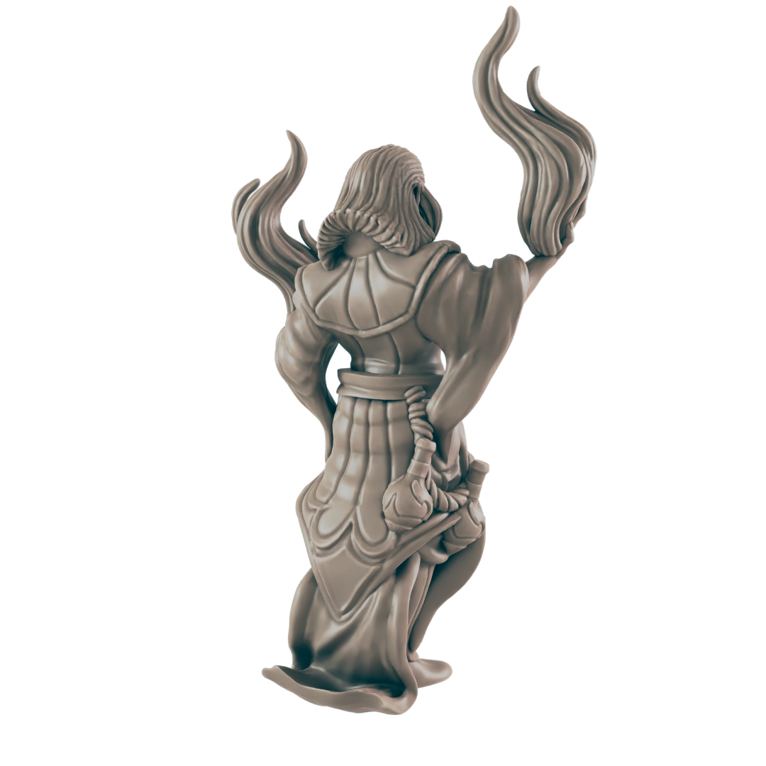 Warlock Elf Male - Everyday Heroes - Minis - EC3D - - Dungeons & Dragons - RPG - Tabletop - EC3D - Miniature