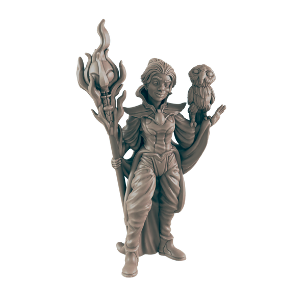 Warlock Human Female - Everyday Heroes - Minis - EC3D - - Dungeons & Dragons - RPG - Tabletop - EC3D - Miniature