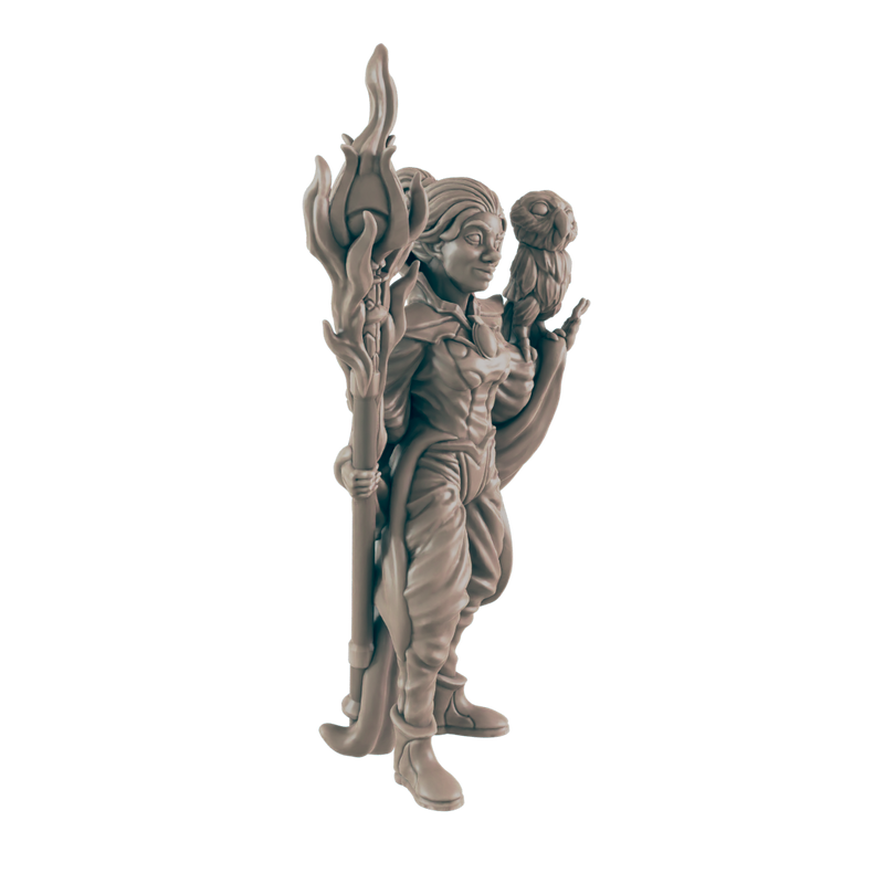 Warlock Human Female - Everyday Heroes - Minis - EC3D - - Dungeons & Dragons - RPG - Tabletop - EC3D - Miniature