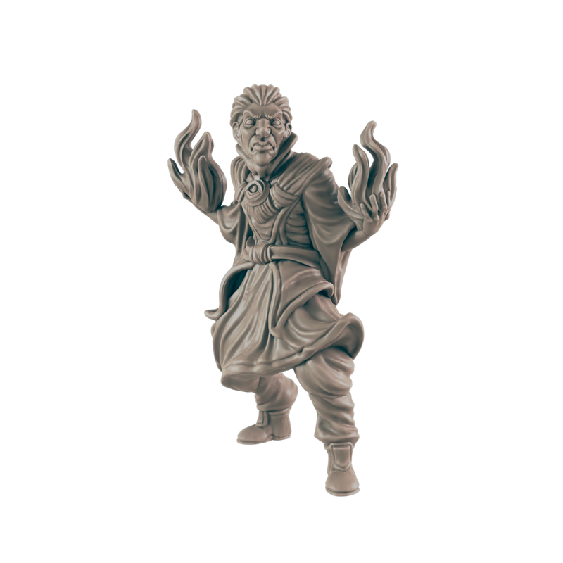 Warlock Human Male - Everyday Heroes - Minis - EC3D - - Dungeons & Dragons - RPG - Tabletop - EC3D - Miniature