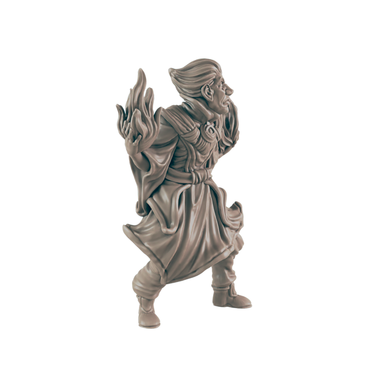 Warlock Human Male - Everyday Heroes - Minis - EC3D - - Dungeons & Dragons - RPG - Tabletop - EC3D - Miniature