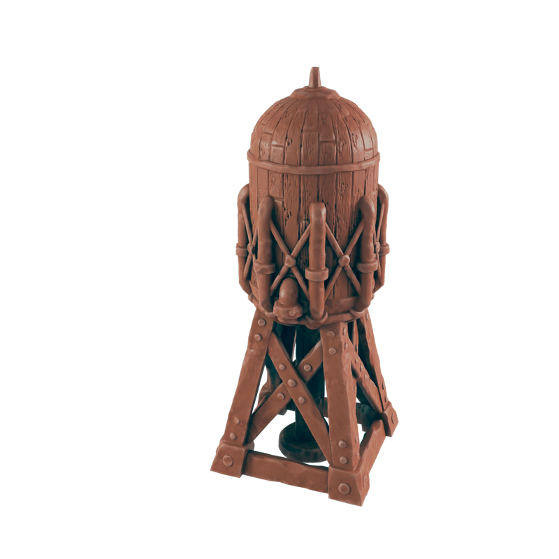 Water Tower - Bolts and Brimstone - Scatter - EC3D - Steampunk - SciFi RPG