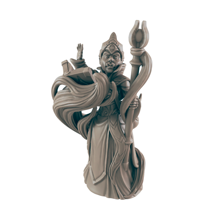 Wizard Halforc Female - Everyday Heroes - Minis - EC3D - - Dungeons & Dragons - RPG - Tabletop - EC3D - Miniature