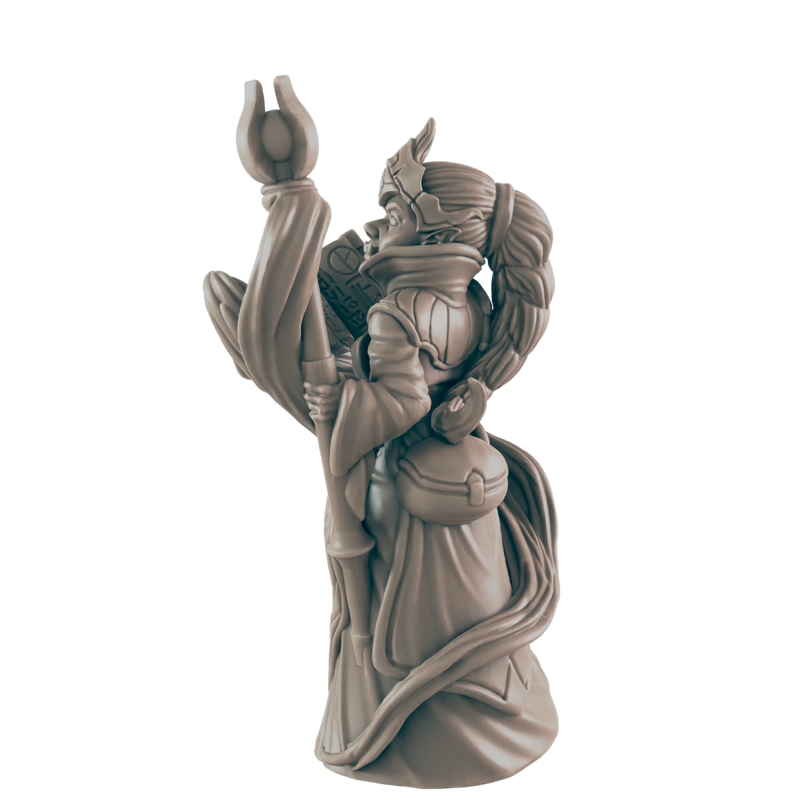 Wizard Halforc Female - Everyday Heroes - Minis - EC3D - - Dungeons & Dragons - RPG - Tabletop - EC3D - Miniature