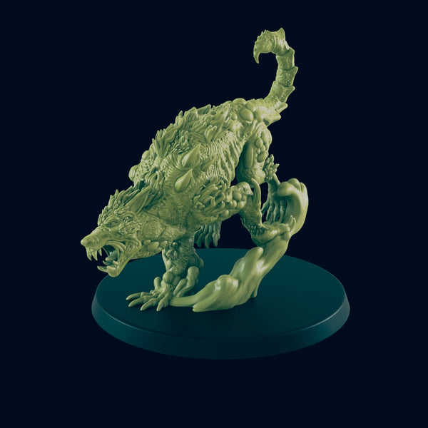 Mutated Wolf Beastie - Beyond the Badlands - Mini - EC3D - Cyber Punk - SciFi RPG