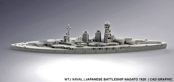 Nagato 1920 - IJN  - Pre Dreadnought Era - Wargaming - Axis and Allies - Naval Miniature - Victory at Sea