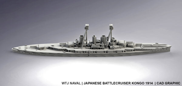 Kongo 1914 - IJN  - Pre Dreadnought Era - Wargaming - Axis and Allies - Naval Miniature - Victory at Sea