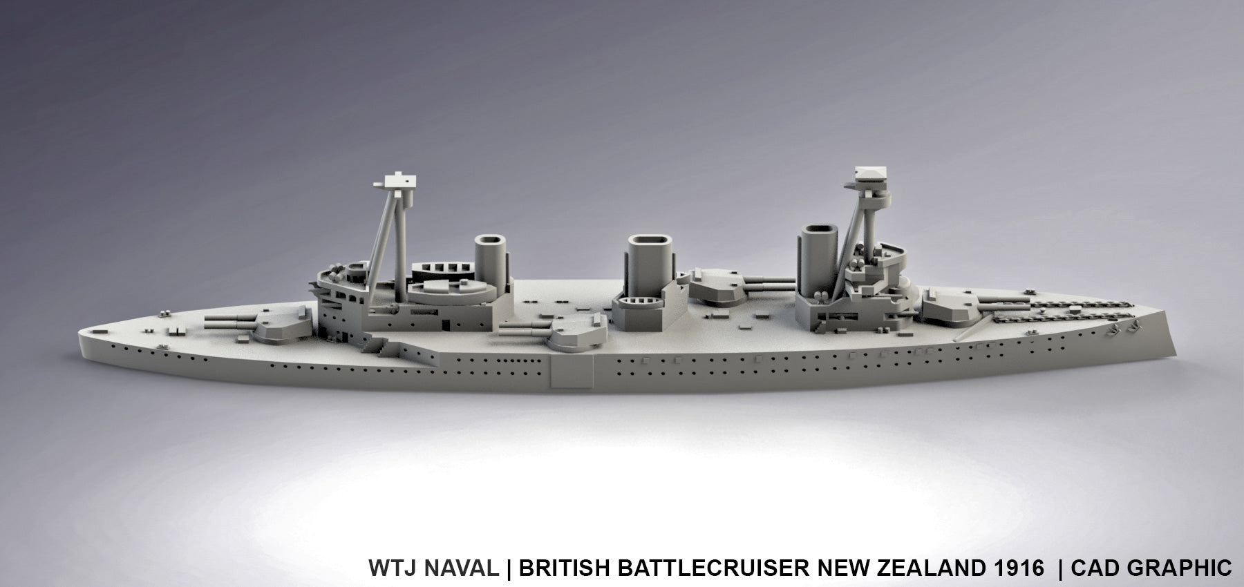 New Zealand 1916 - UK Royal Navy - Pre Dreadnought Era - Wargaming - A