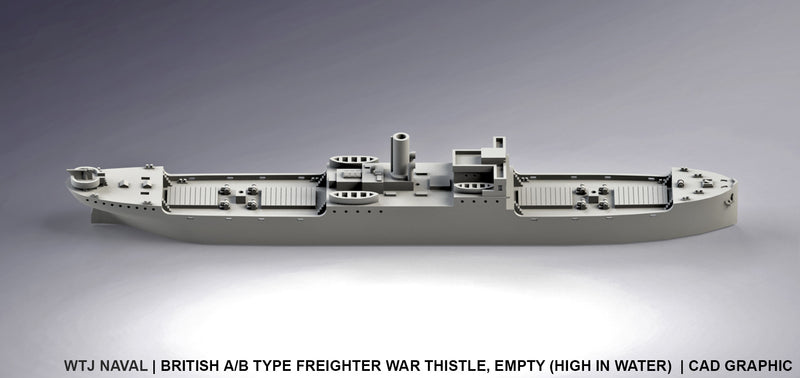 War Thistle - Empty - UK Royal Navy - Pre Dreadnought Era - Wargaming - Axis and Allies - Naval Miniature - Victory at Sea