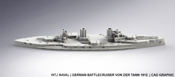 Von der Tann 1915 - German Navy - Pre Dreadnought Era - Wargaming - Axis and Allies - Naval Miniature - Victory at Sea