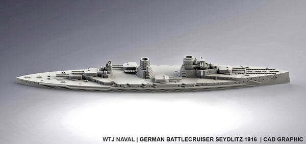 Seydlitz 1916 - German Navy - Pre Dreadnought Era - Wargaming - Axis and Allies - Naval Miniature - Victory at Sea