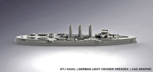 Dresden - German Navy - Pre Dreadnought Era - Wargaming - Axis and Allies - Naval Miniature - Victory at Sea