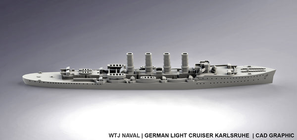 Karlsruhe - German Navy - Pre Dreadnought Era - Wargaming - Axis and Allies - Naval Miniature - Victory at Sea