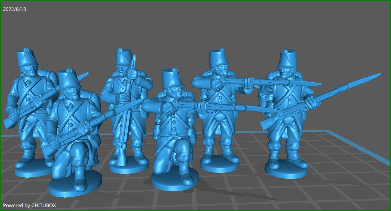 28mm Piedmontese Line inf rgt 1848-61 skirmishing